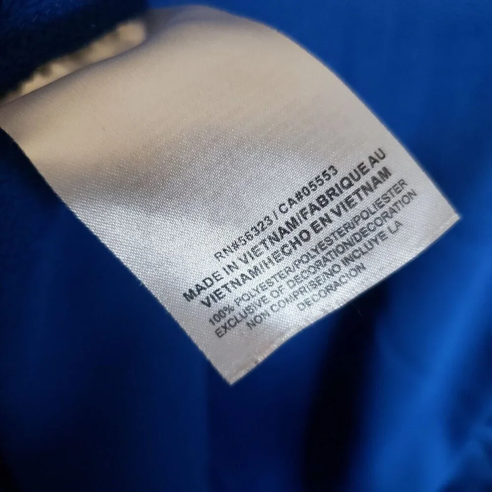 Nike Therma-Fit Neon 1/4 Zip Fleece Pullover Sweater Mock Neck Blue Size Kids XL